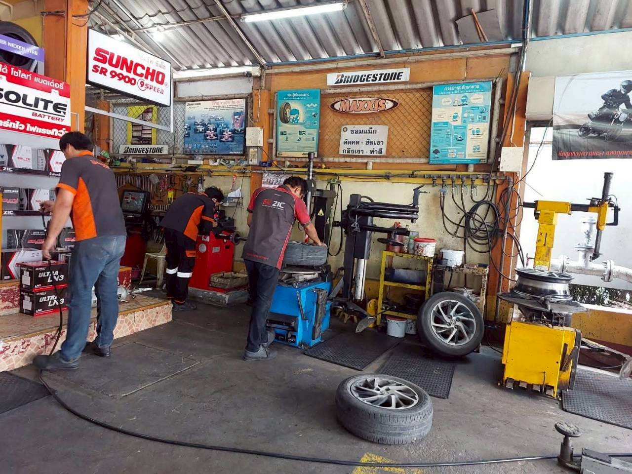 ตรวจสอบและถ่วงล้อด้วยความแม่นยำสูง